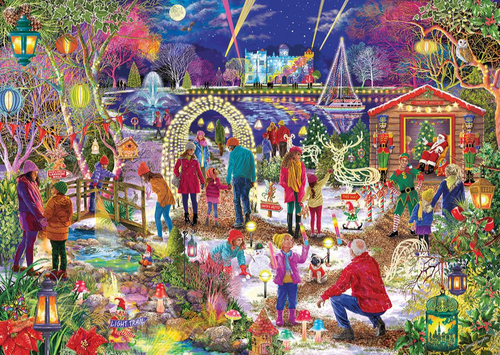 Varázslatos karácsony - aranyfóliás Gibsons 1000 darabos kirakó puzzle (G - G2024) - puzzlegarden