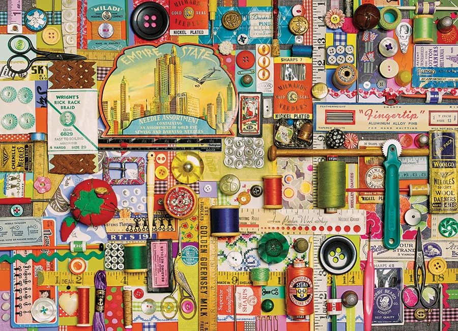 Varrás Kellékek Cobble Hill 1000 darabos kirakó puzzle (CH - 40042) - puzzlegarden
