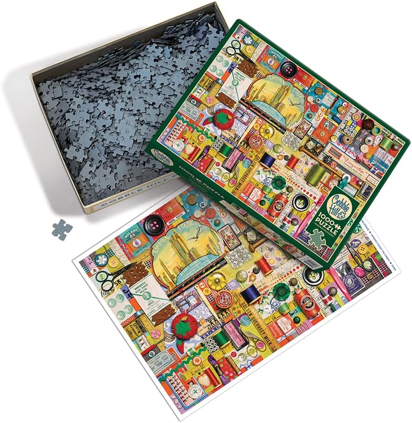 Varrás Kellékek Cobble Hill 1000 darabos kirakó puzzle (CH - 40042) - puzzlegarden