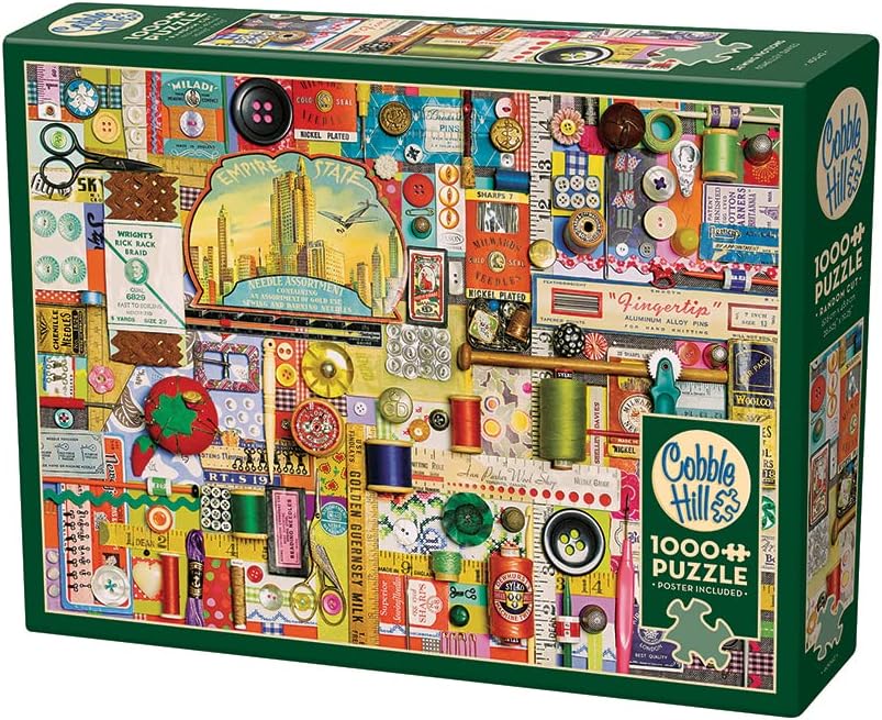 Varrás Kellékek Cobble Hill 1000 darabos kirakó puzzle (CH - 40042) - puzzlegarden