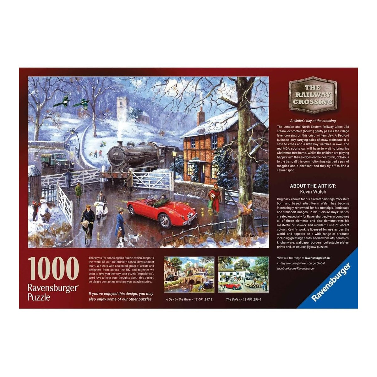 Vasúti átjáró Ravensburger 1000 darabos kirakó puzzle (RA - 12001270) - puzzlegarden