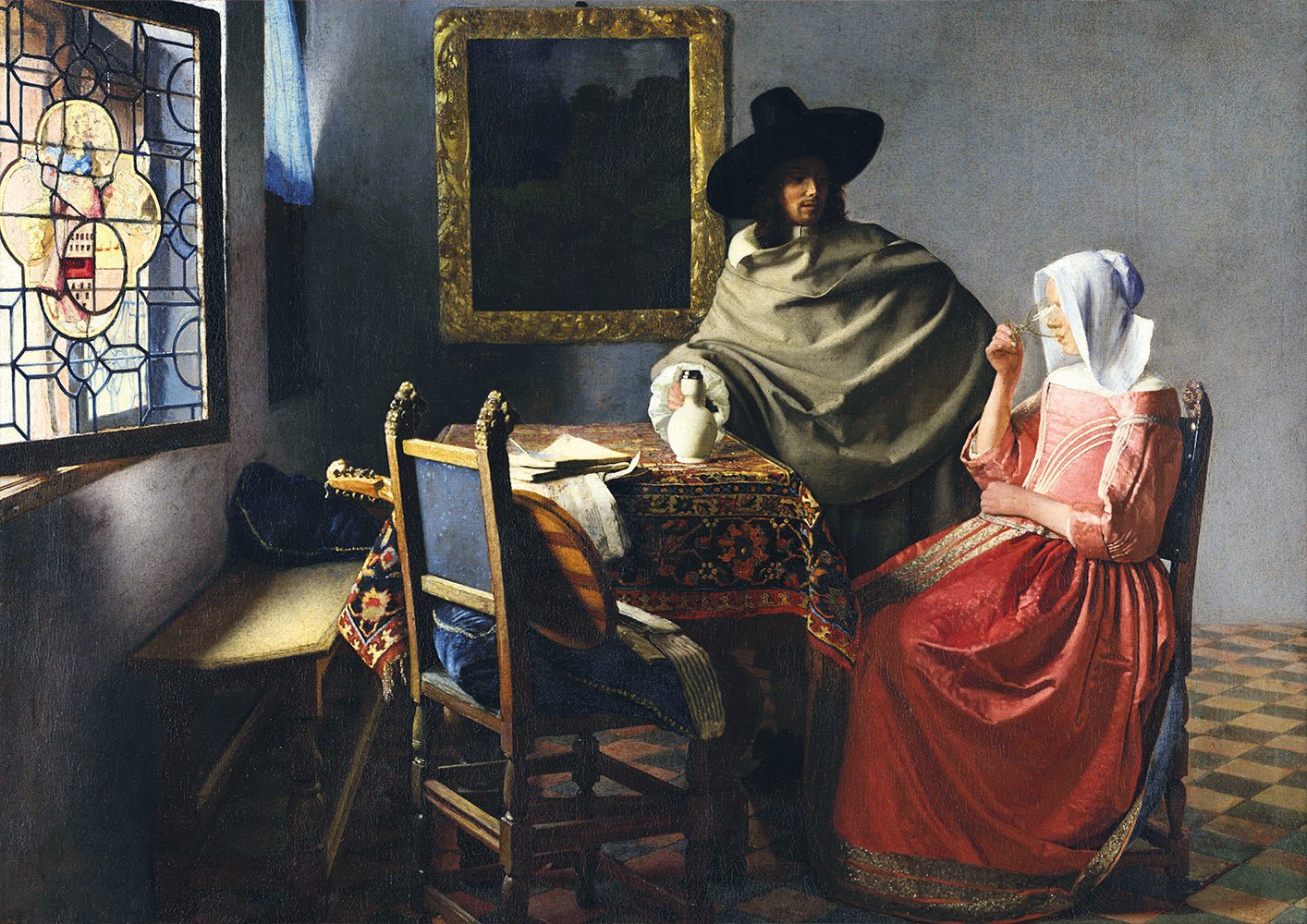 Vermeer - A Borospohár Bluebird 1000 darabos kirakó puzzle (BB - 60133) - puzzlegarden