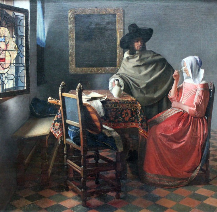 Vermeer - A borospohár Grafika 1000 darabos kirakó puzzle (GR - T - 02223) - puzzlegarden