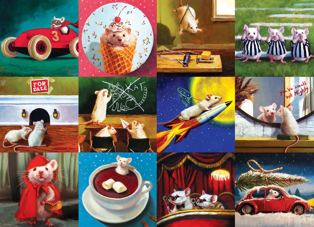 Vicces Egérkék Eurographics 1000 darabos kirakó puzzle (EUR - 6000 - 5695) - puzzlegarden