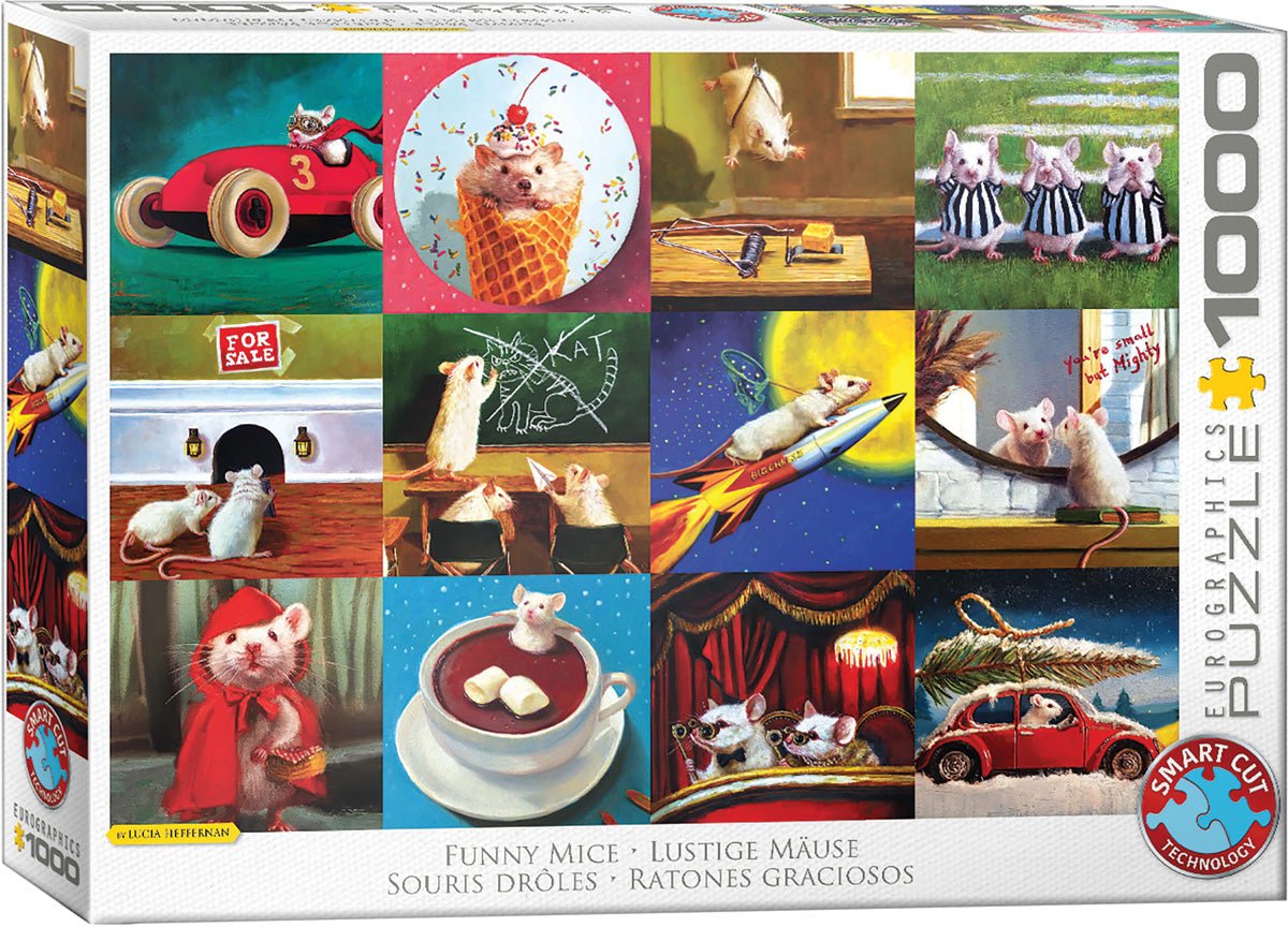 Vicces Egérkék Eurographics 1000 darabos kirakó puzzle (EUR - 6000 - 5695) - puzzlegarden