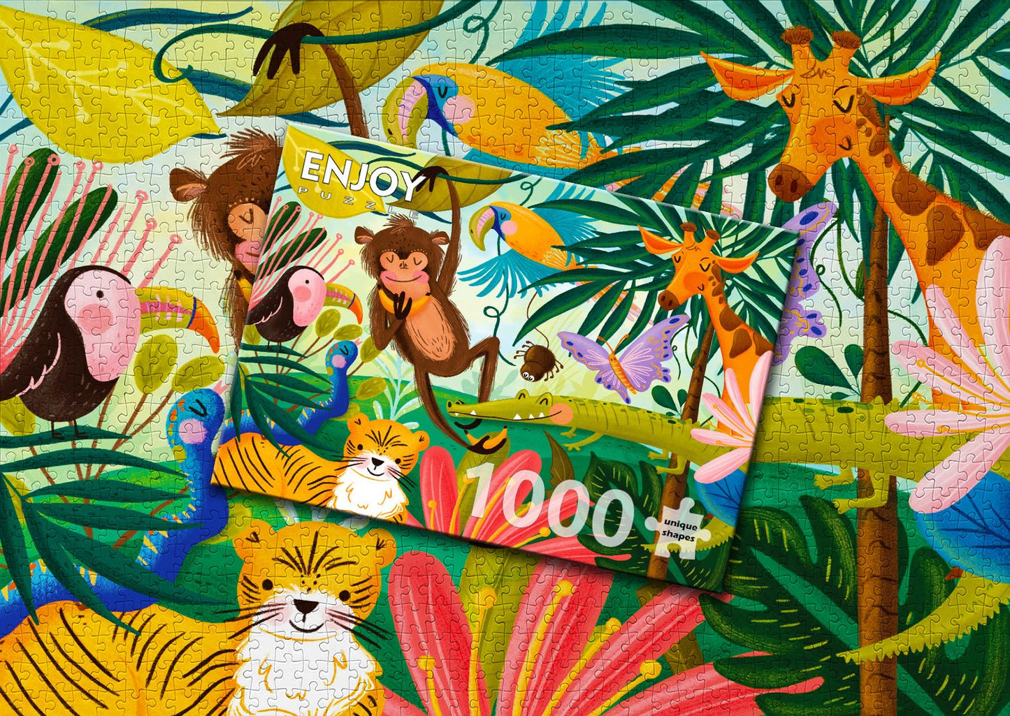Vidám Dzsungel Enjoy 1000 darabos kirakó puzzle (EN - 2036) - puzzlegarden