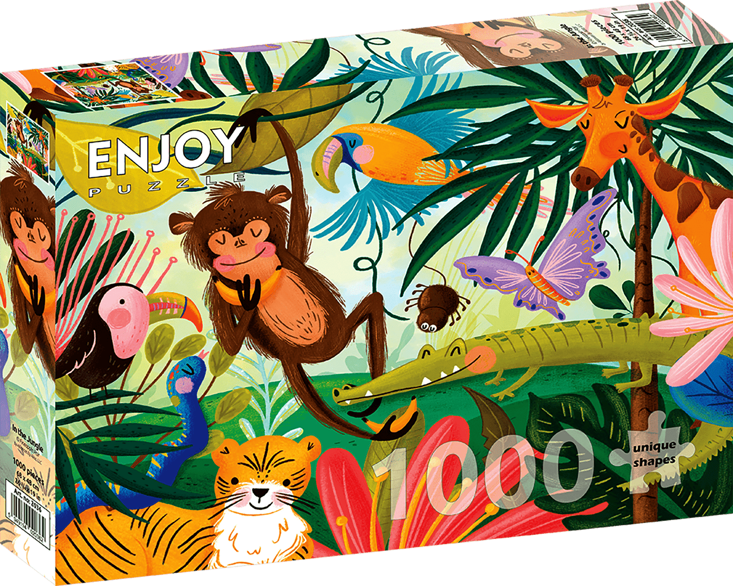 Vidám Dzsungel Enjoy 1000 darabos kirakó puzzle (EN - 2036) - puzzlegarden