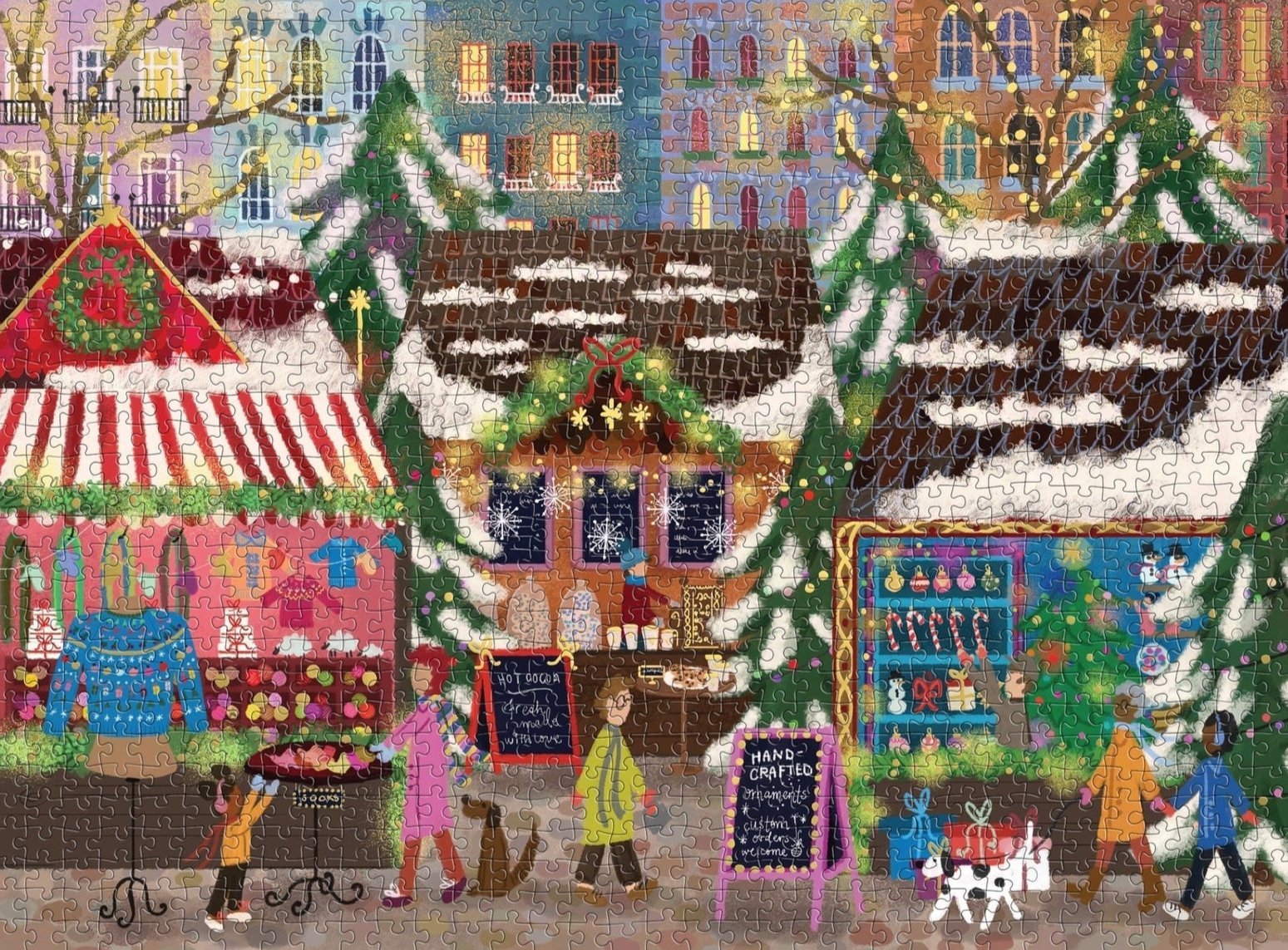 Vidám piac - aranyfóliás! Galison 500 darabos kirakó puzzle (GA - 9780735383128) - puzzlegarden