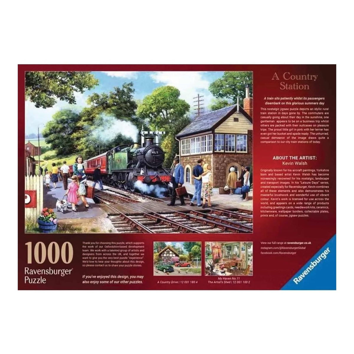 Vidéki Állomás Ravensburger 1000 darabos kirakó puzzle (RA - 12001179) - puzzlegarden