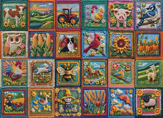 Vidéki élet – Horgolt hangulat Cobble Hill 1000 darabos kirakó puzzle (CH - 40320) - puzzlegarden