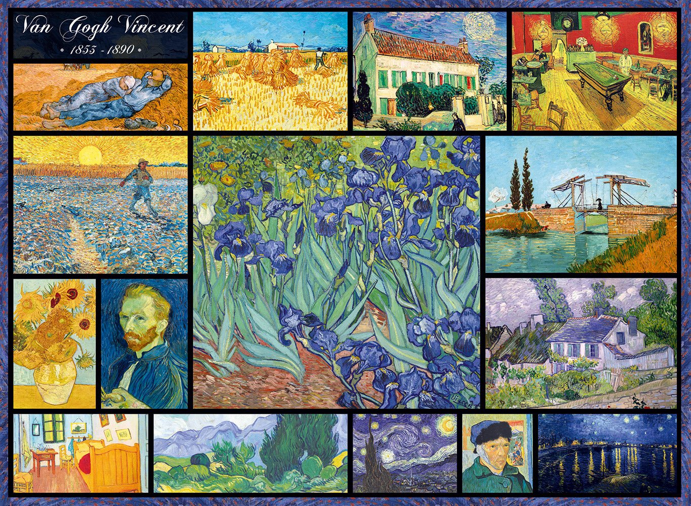 Vincent Van Gogh Kollázs Bluebird 4000 darabos kirakó puzzle (BB - 60154) - puzzlegarden