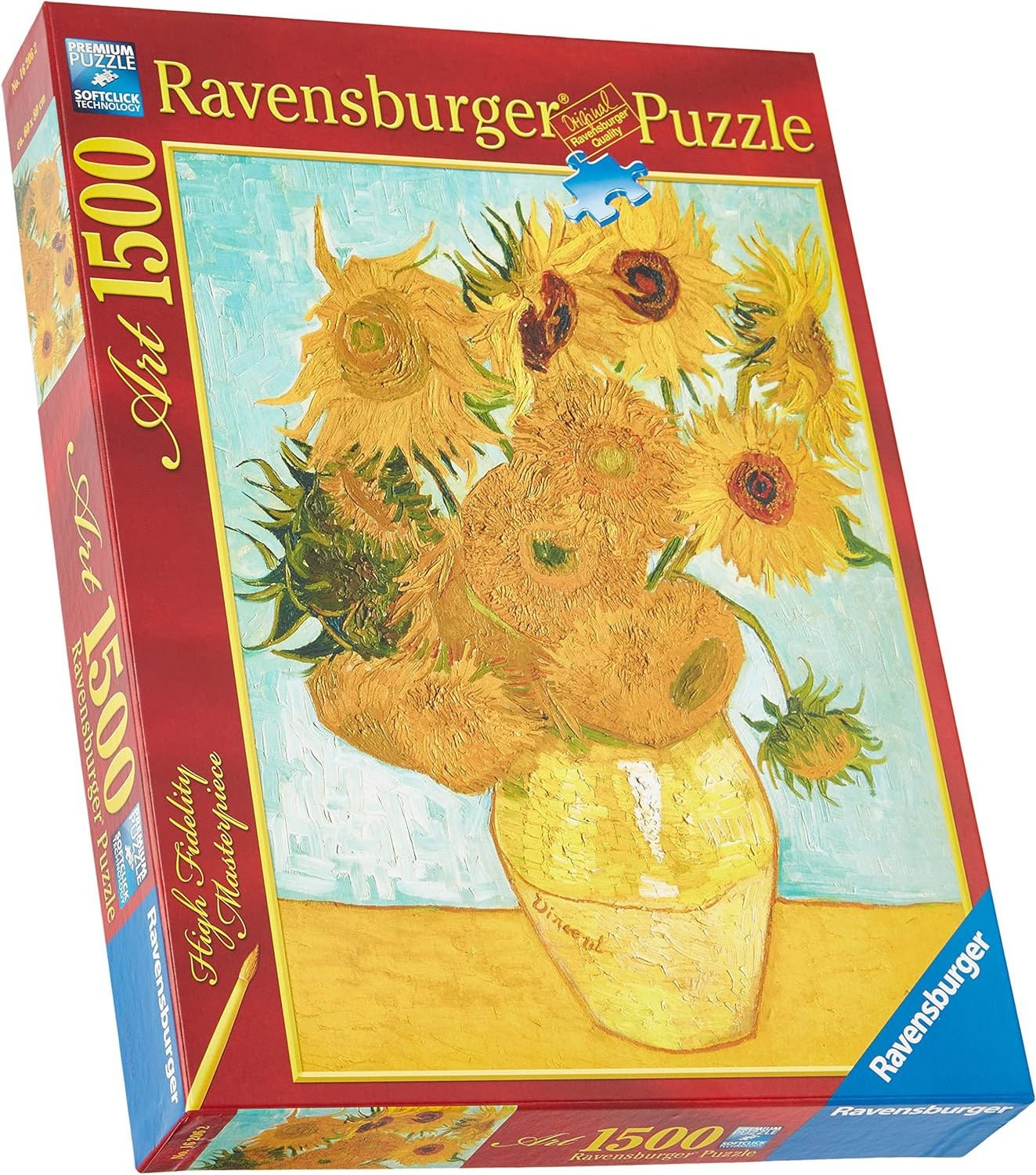 Vincent van Gogh - Napraforgók Ravensburger 1500 darabos kirakó puzzle (RA - 16206) - puzzlegarden
