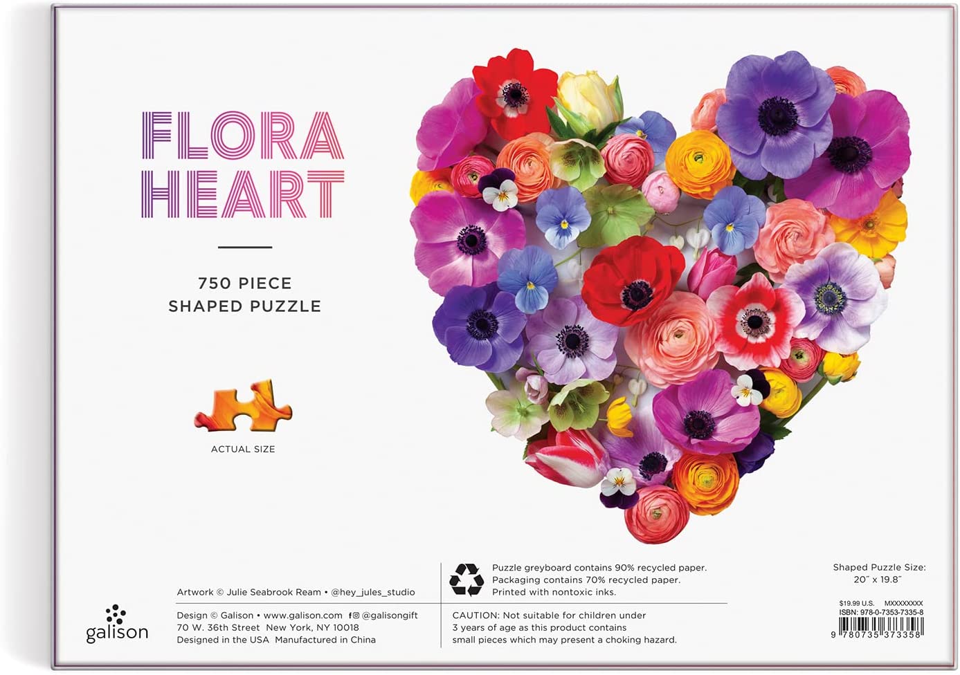 Virág Szív Galison 750 darabos kirakó puzzle (GA - M070821Q) - puzzlegarden