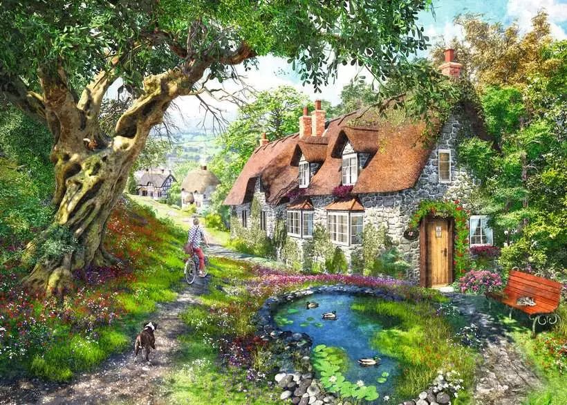 Virágdomb utca Ravensburger 1000 darabos kirakó puzzle (RA - 12000131) - puzzlegarden