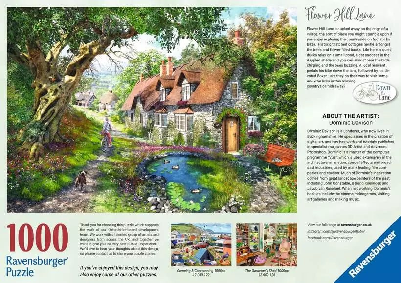 Virágdomb utca Ravensburger 1000 darabos kirakó puzzle (RA - 12000131) - puzzlegarden