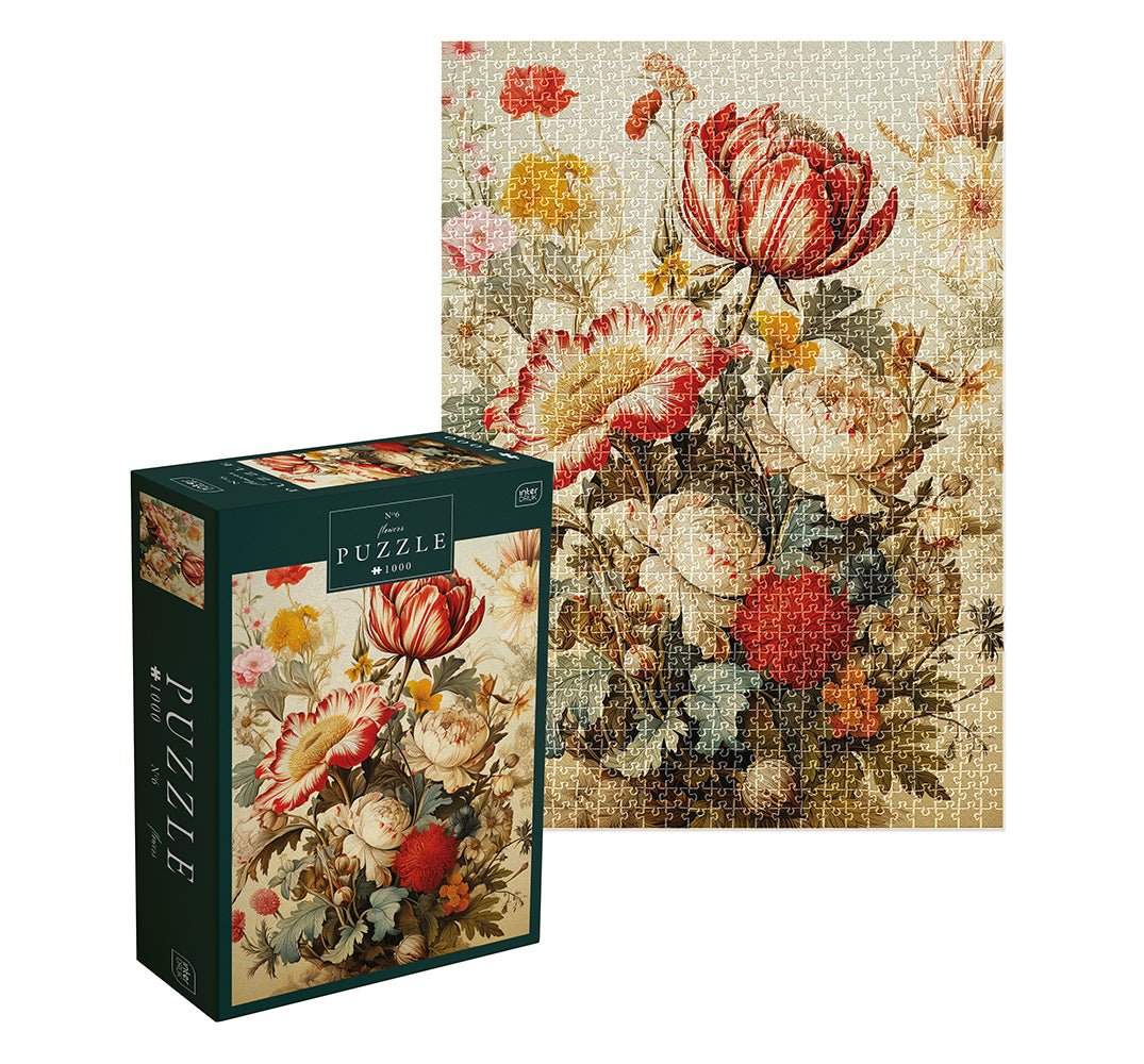 Virágok 6 Interdruk 1000 darabos kirakó puzzle (ID-PUZ1000FLO6) - puzzlegarden