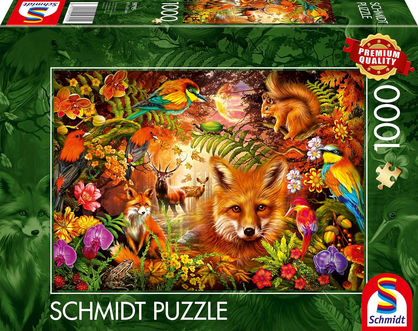 Virágok, bunda és tollak Schmidt Spiele 1000 darabos kirakó puzzle (SCH - 59795) - puzzlegarden