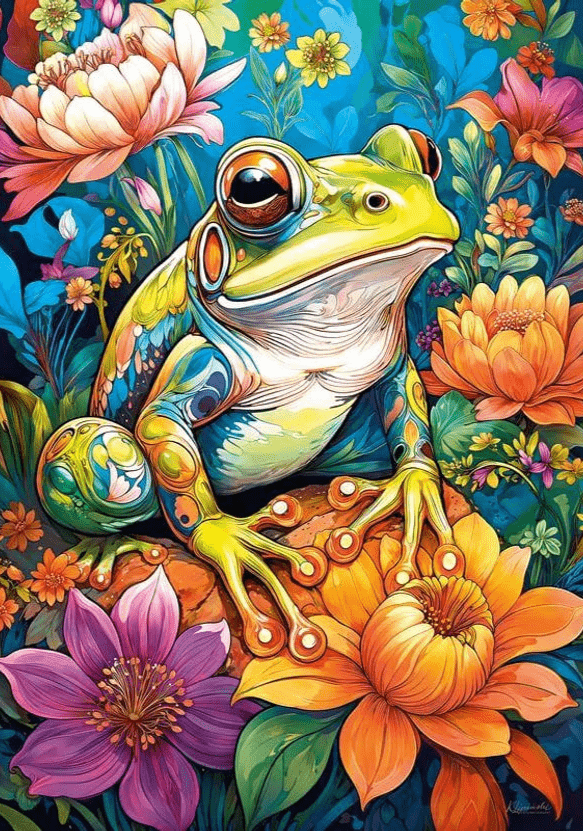 Virágos Béke Béka Cherry Pazzi 1000 darabos kirakó puzzle (CP - 31100) - puzzlegarden