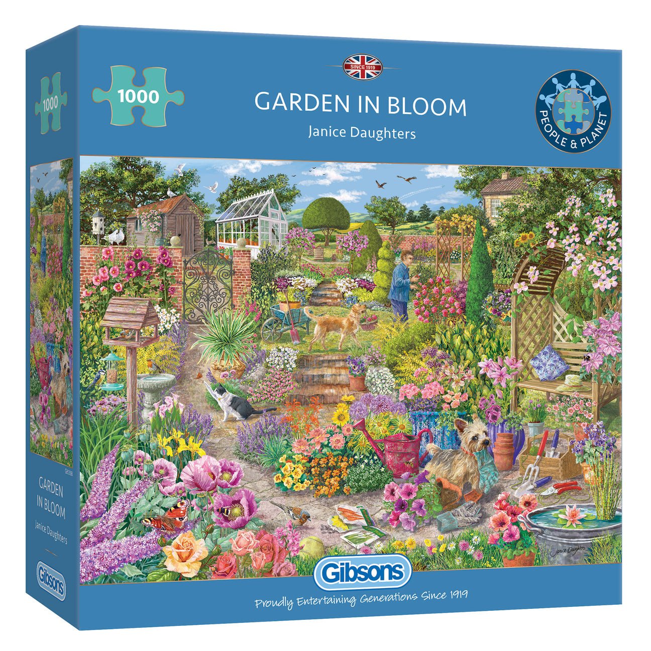 Virágzó kert Gibsons 1000 darabos kirakó puzzle (G - G6368) - puzzlegarden