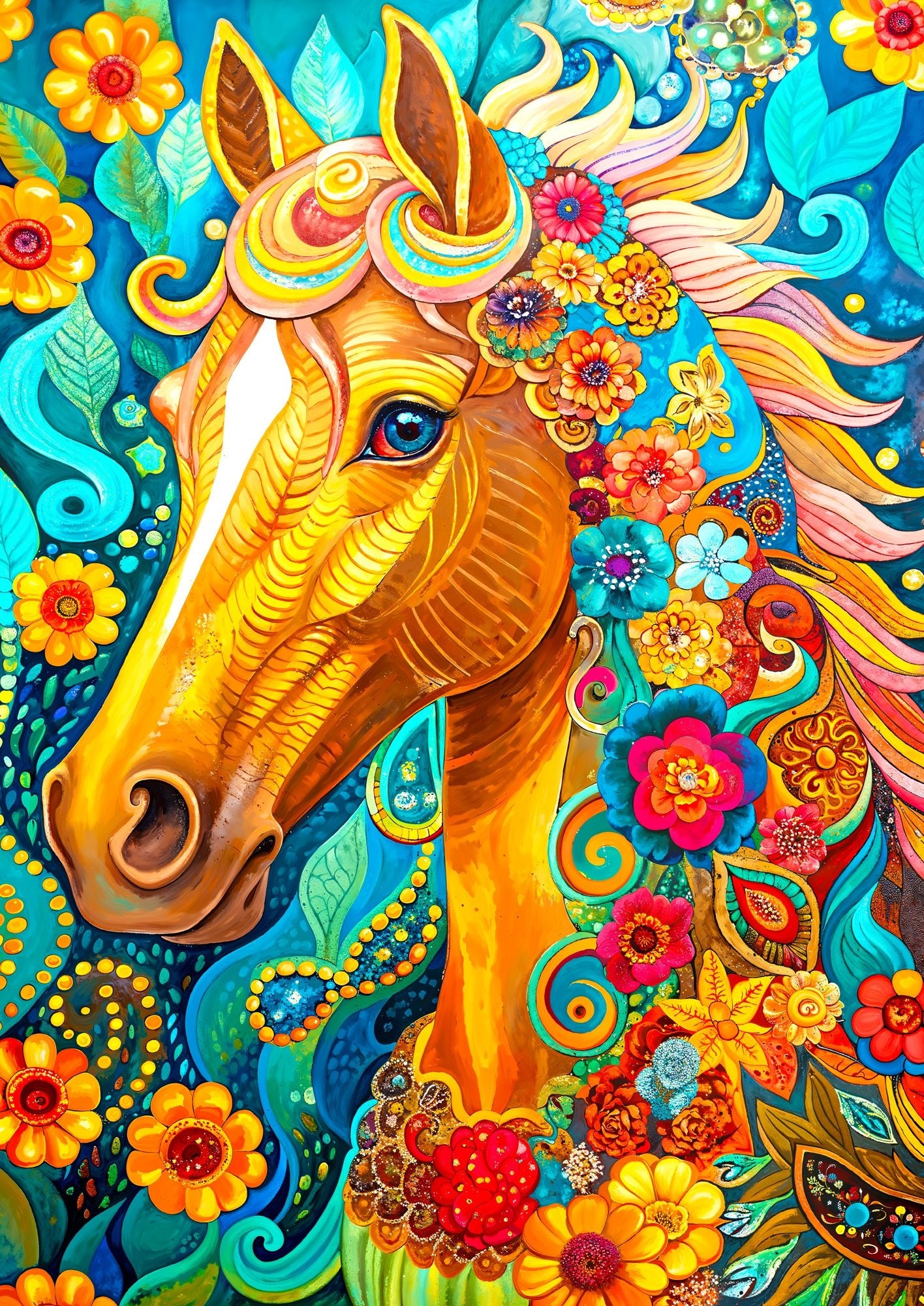 Virágzó sörény Enjoy 1000 darabos kirakó puzzle (EN - 2256 5949194022564) - puzzlegarden