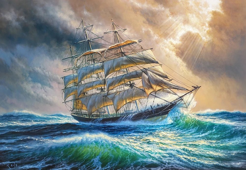 Vitorlás a tengeren Castorland 1000 darabos kirakó puzzle (C - 104529) - puzzlegarden