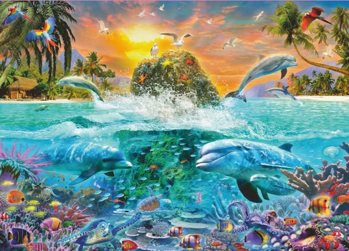 Víz alatti sziget Ravensburger 1000 darabos kirakó puzzle (RA - 19948) - puzzlegarden