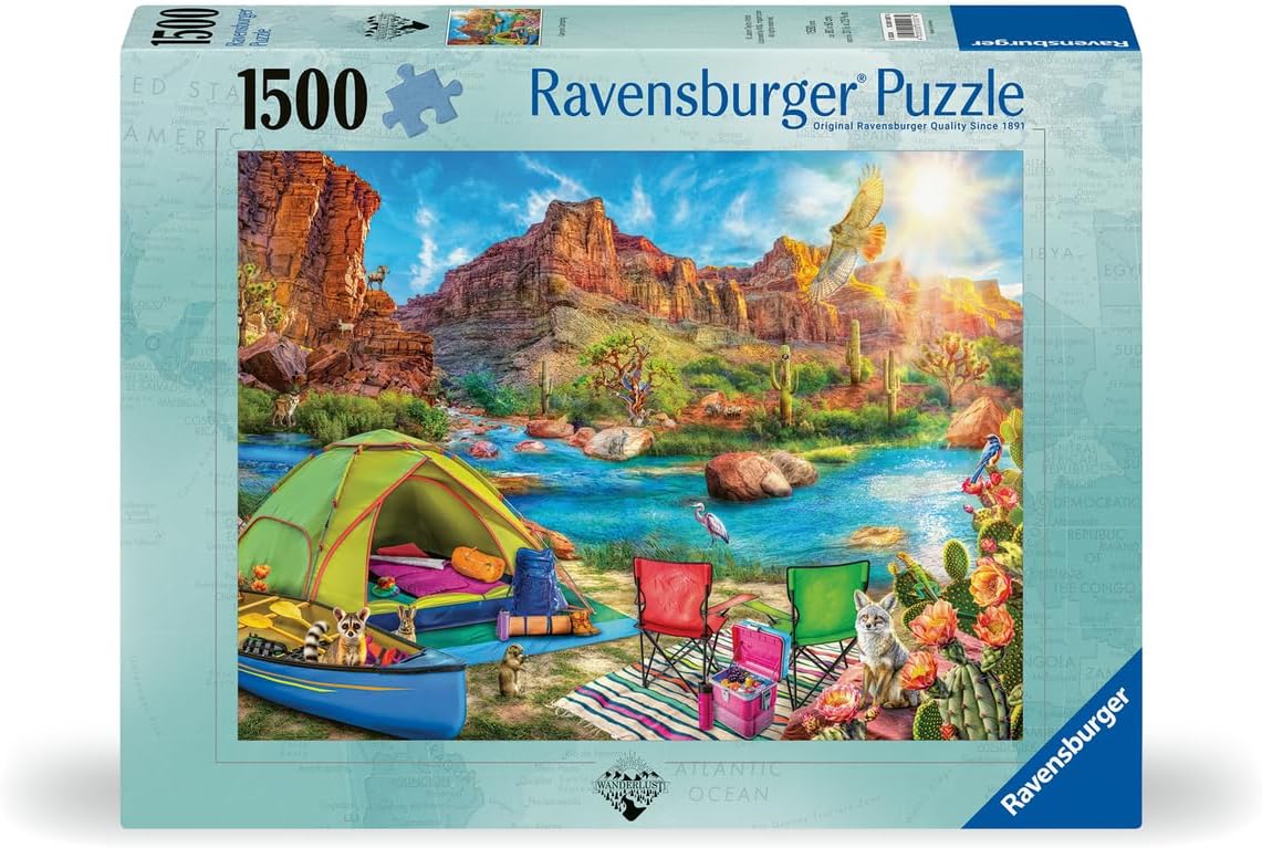 Wanderlust - Kempingezés a Kanyonban Ravensburger 1500 darabos kirakó puzzle (RA - 12001007) - puzzlegarden