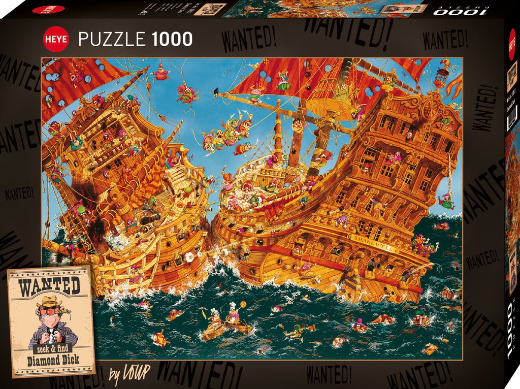 Wanted - Gyémánt Dick HEYE 1000 darabos kirakó puzzle (HE - 30053) - puzzlegarden