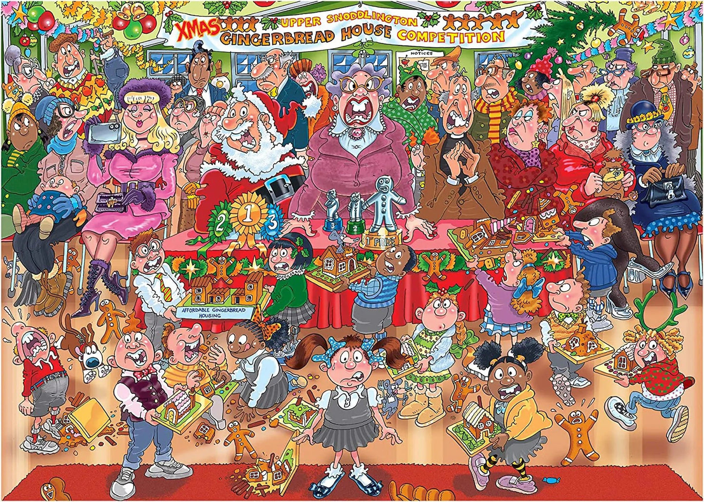 Wasgij? - Christmas No. 18 - Mézeskalács Mestermű - 2x1000 Jumbo 1000 darabos kirakó puzzle (JU - 25017) - puzzlegarden