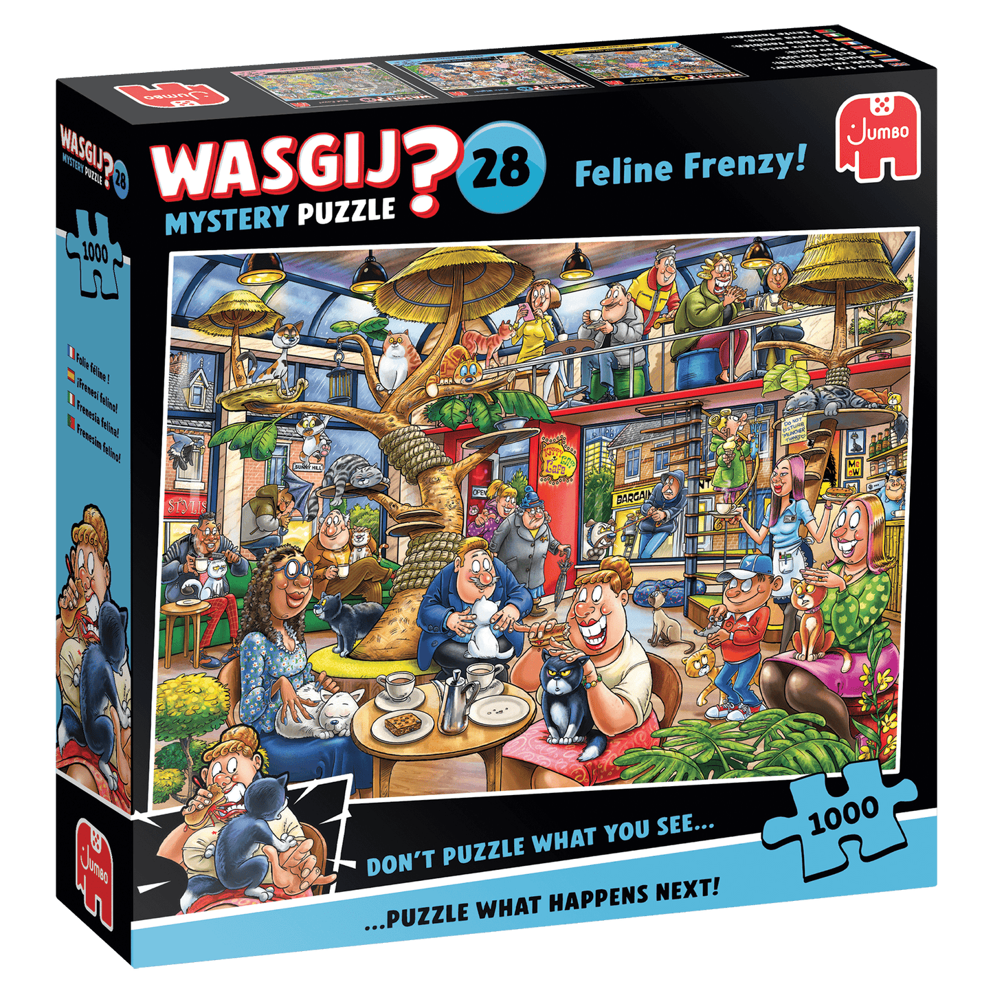 Wasgij Mystery 28 – Macskamánia! Jumbo 1000 darabos kirakó puzzle (JU - 1110100506) - puzzlegarden