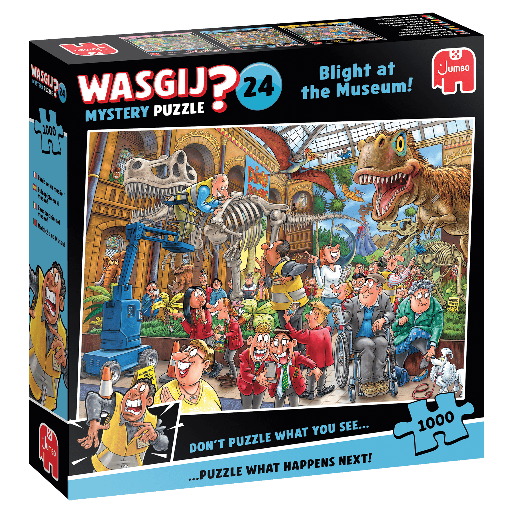Wasgij? - Mystery Puzzle Nr. 24 - Bonyodalom a múzeumban! Jumbo 1000 darabos kirakó puzzle (JU - 1110100590) - puzzlegarden