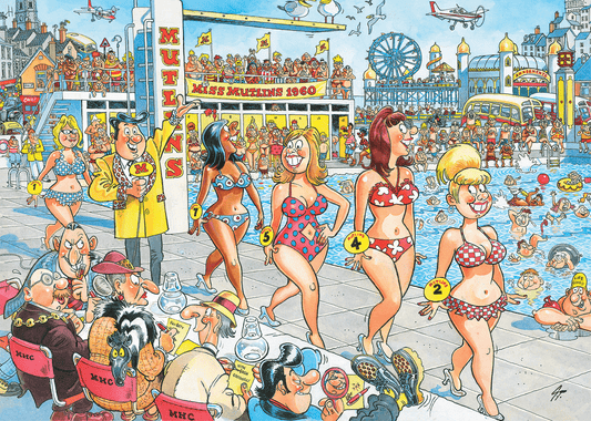 Wasgij Retro Destiny 9 – Szupermodellek! Jumbo 1000 darabos kirakó puzzle (JU - 1110100503) - puzzlegarden