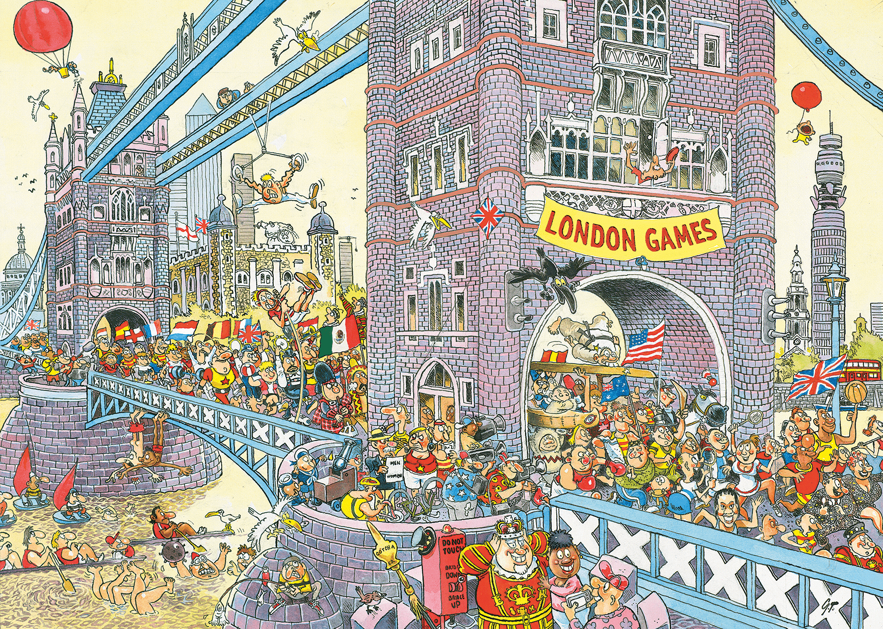 Wasgij Retro Mystery 8 – Az utolsó akadály! Jumbo 1000 darabos kirakó puzzle (JU - 1110100581) - puzzlegarden