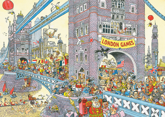 Wasgij Retro Mystery 8 – Az utolsó akadály! Jumbo 1000 darabos kirakó puzzle (JU - 1110100581) - puzzlegarden