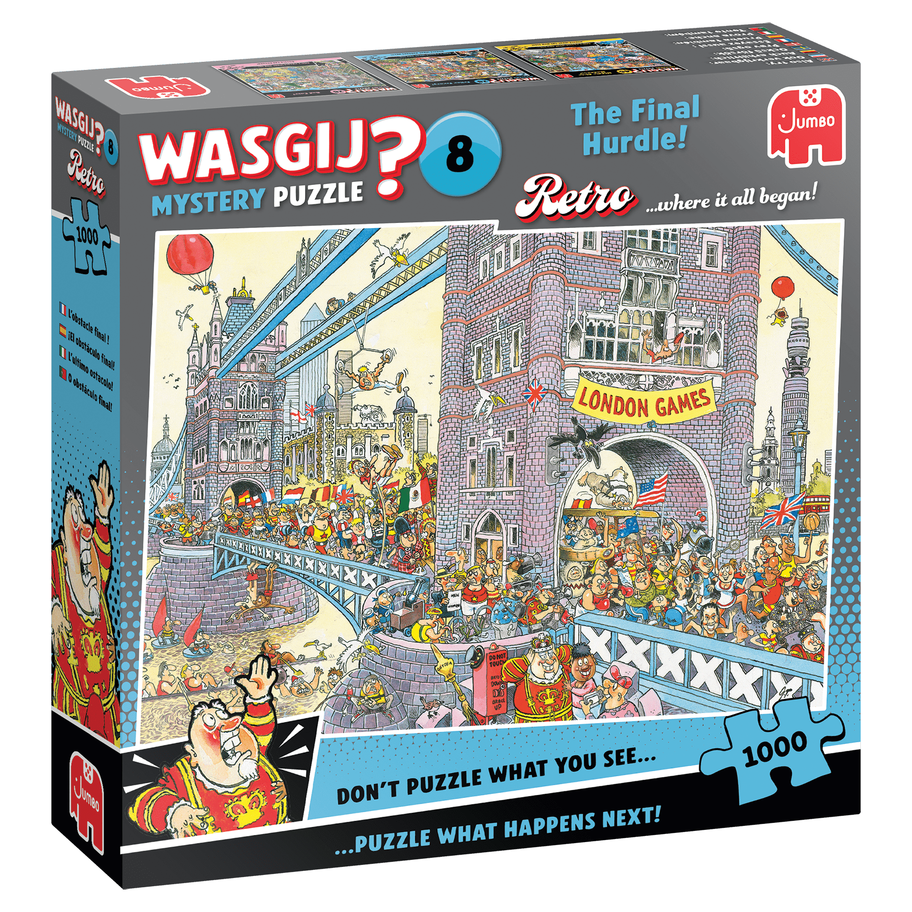 Wasgij Retro Mystery 8 – Az utolsó akadály! Jumbo 1000 darabos kirakó puzzle (JU - 1110100581) - puzzlegarden