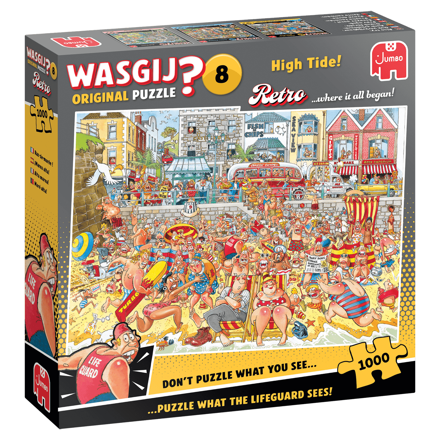 Wasgij Retro Original 8 – Árad a víz! Jumbo 1000 darabos kirakó puzzle (JU - 1110100579) - puzzlegarden