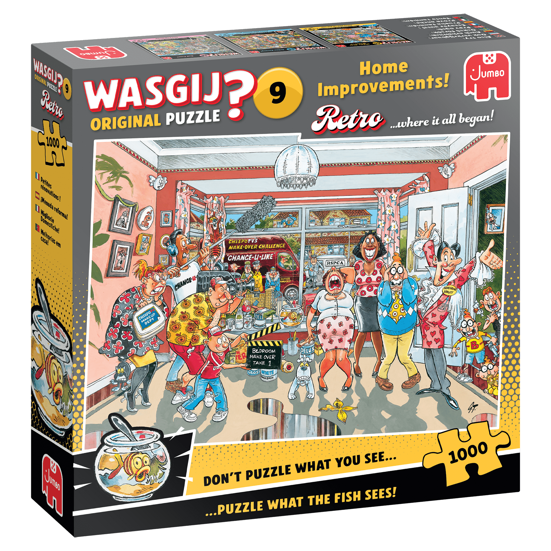Wasgij Retro Original 9 – Lakásfelújítás! Jumbo 1000 darabos kirakó puzzle (JU - 1110100502) - puzzlegarden