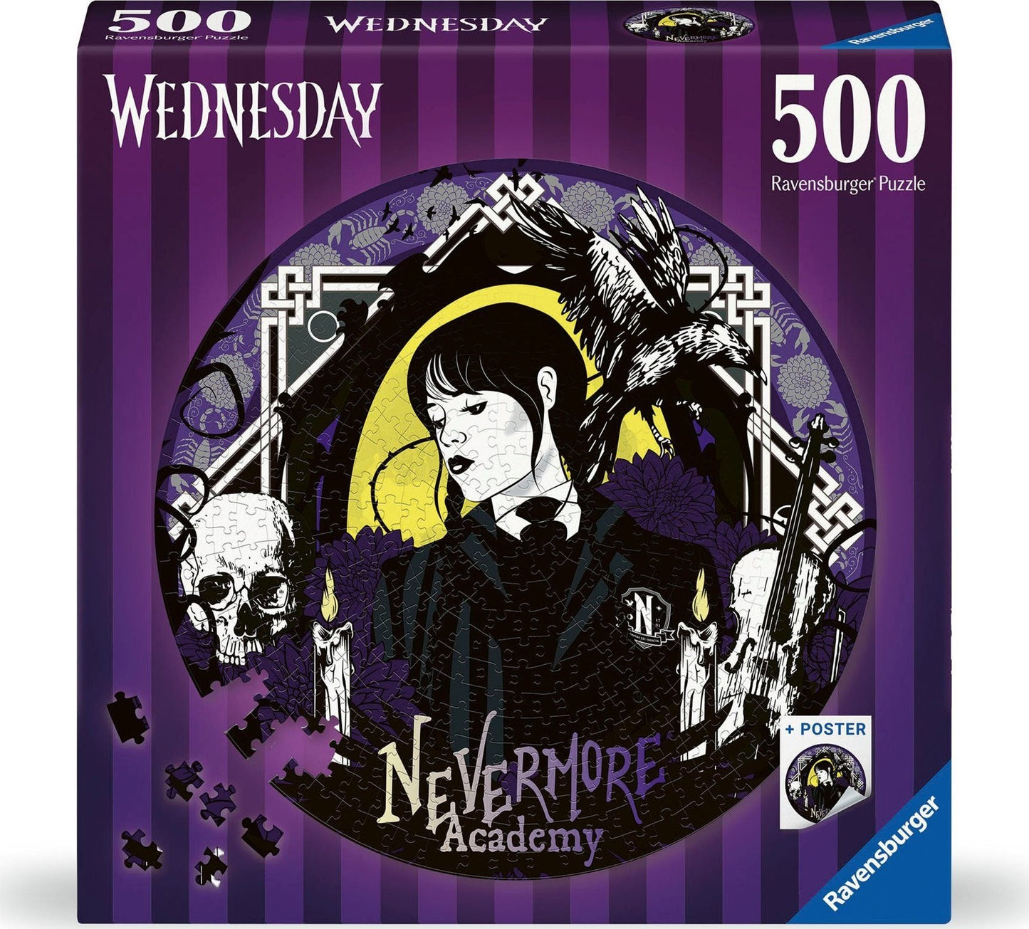Wednesday Ravensburger 500 darabos kirakó puzzle (RA - 17573) - puzzlegarden