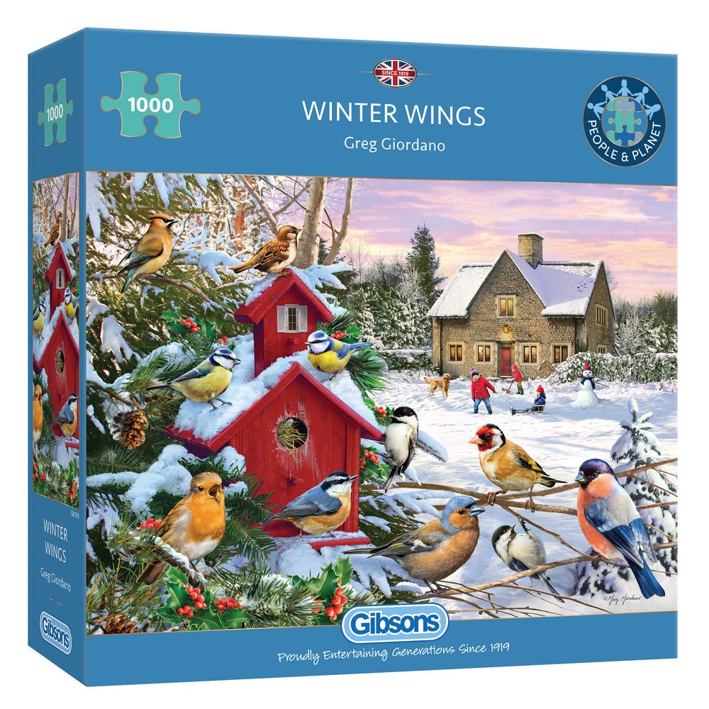 Téli szárnyak Gibsons 1000 darabos kirakó puzzle (G - G6376) - puzzlegarden