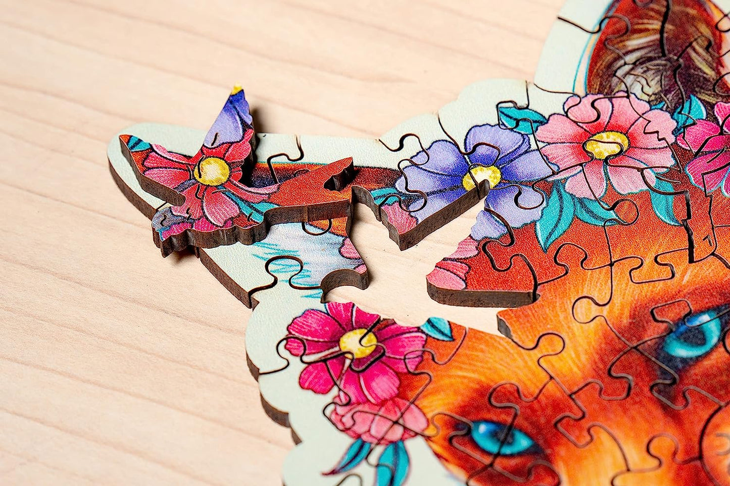 WOODEN - Színes róka - FA kirakó! Ravensburger 150 darabos kirakó puzzle (RA - 17512) - puzzlegarden