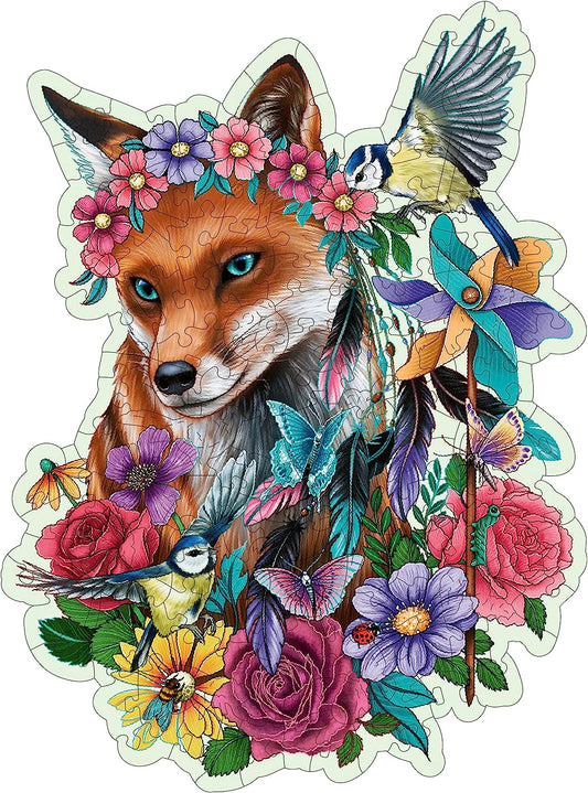 WOODEN - Színes róka - FA kirakó! Ravensburger 150 darabos kirakó puzzle (RA - 17512) - puzzlegarden