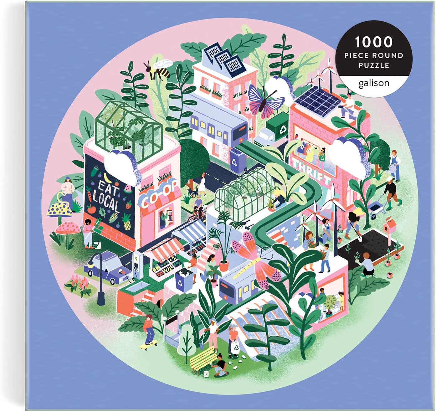 Zöld Város Galison 1000 darabos kirakó puzzle (GA - M070621G) - puzzlegarden