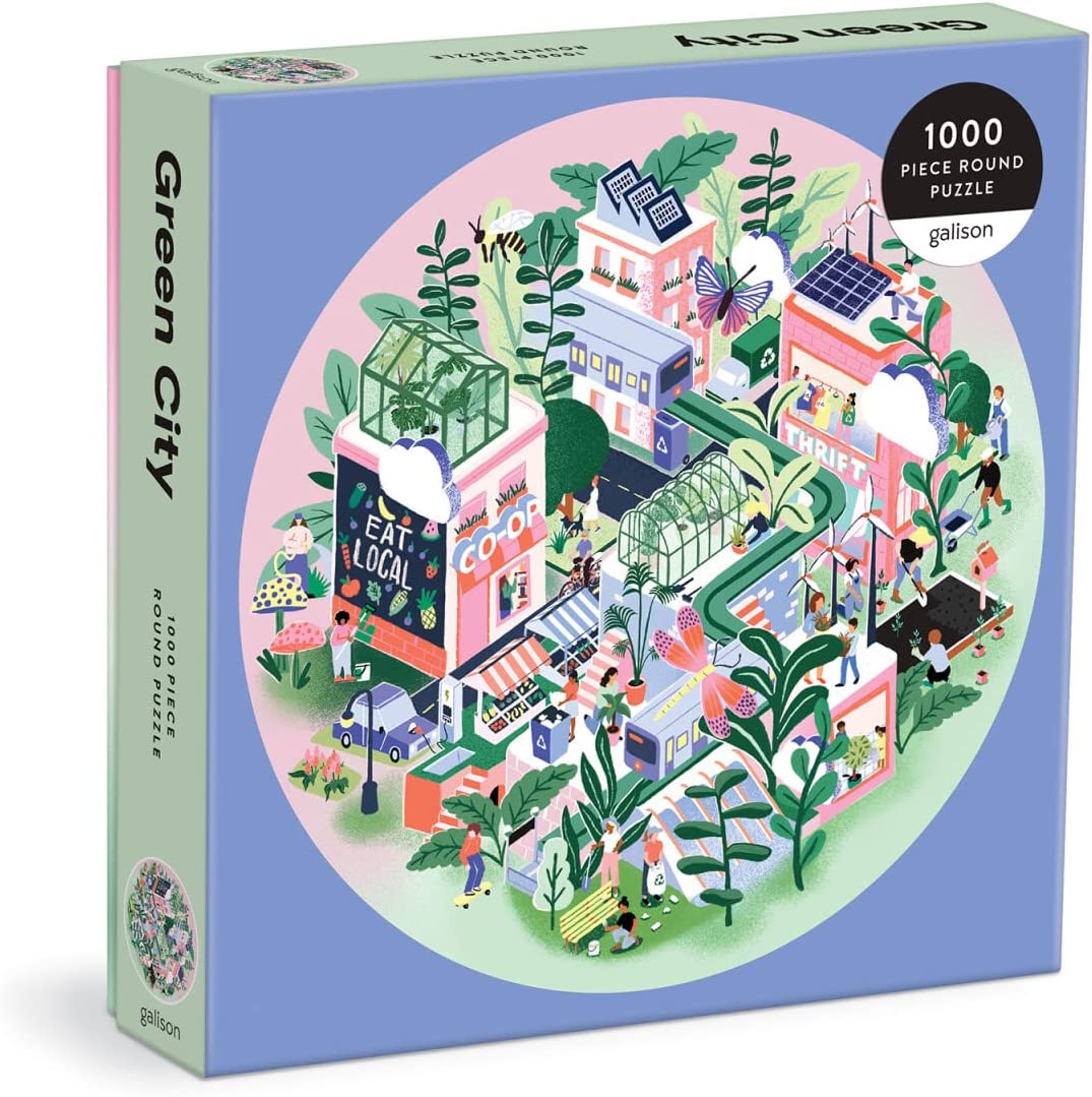 Zöld Város Galison 1000 darabos kirakó puzzle (GA - M070621G) - puzzlegarden