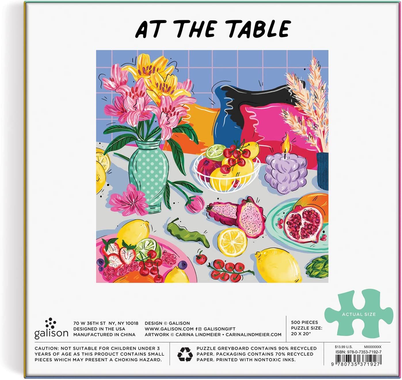 Az Asztalnál Galison 500 darabos kirakó puzzle (GA - M051421B - AT) - puzzlegarden