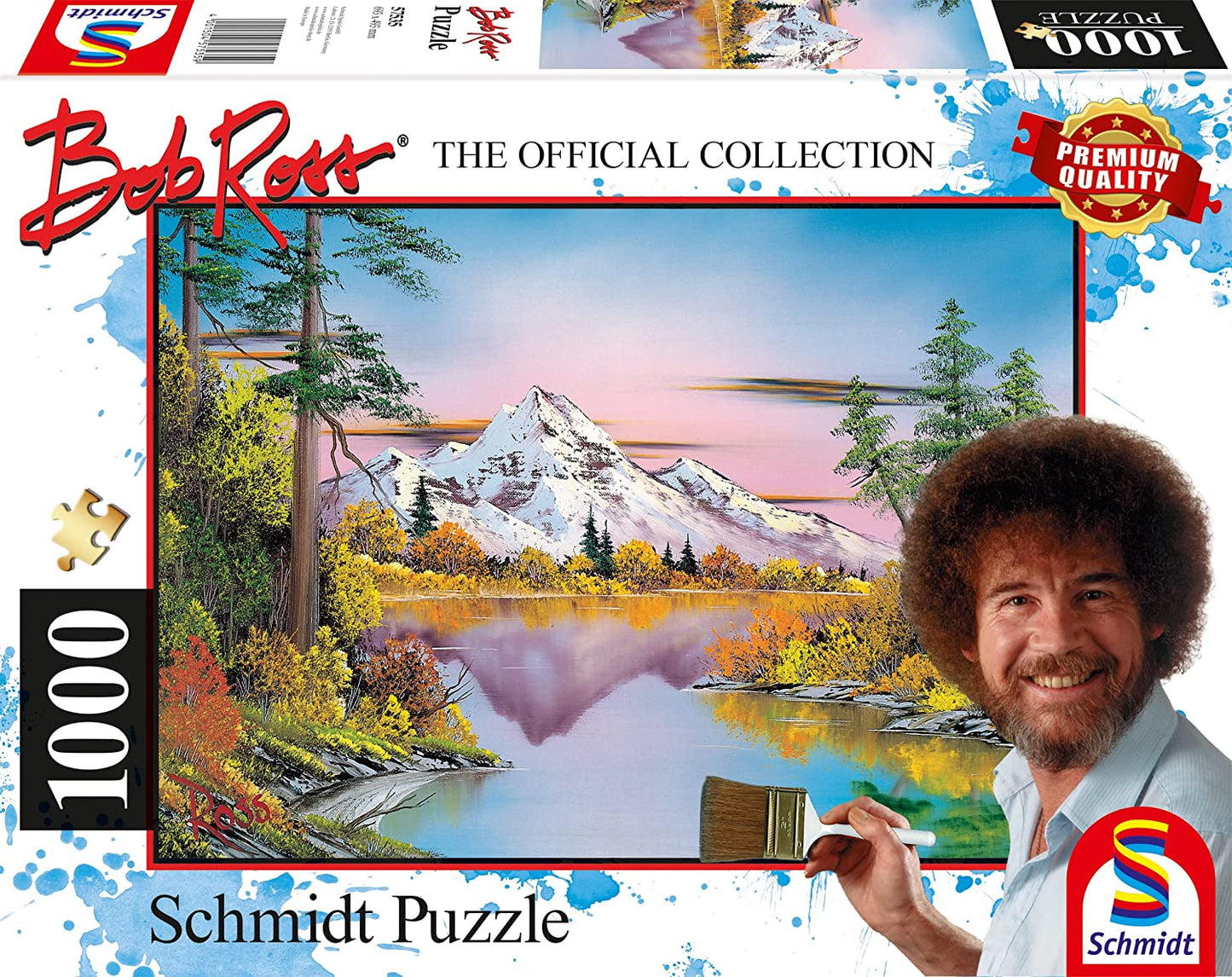 Bob Ross - Tükröződések Schmidt Spiele 1000 darabos kirakó puzzle (SCH - 57535) - puzzlegarden