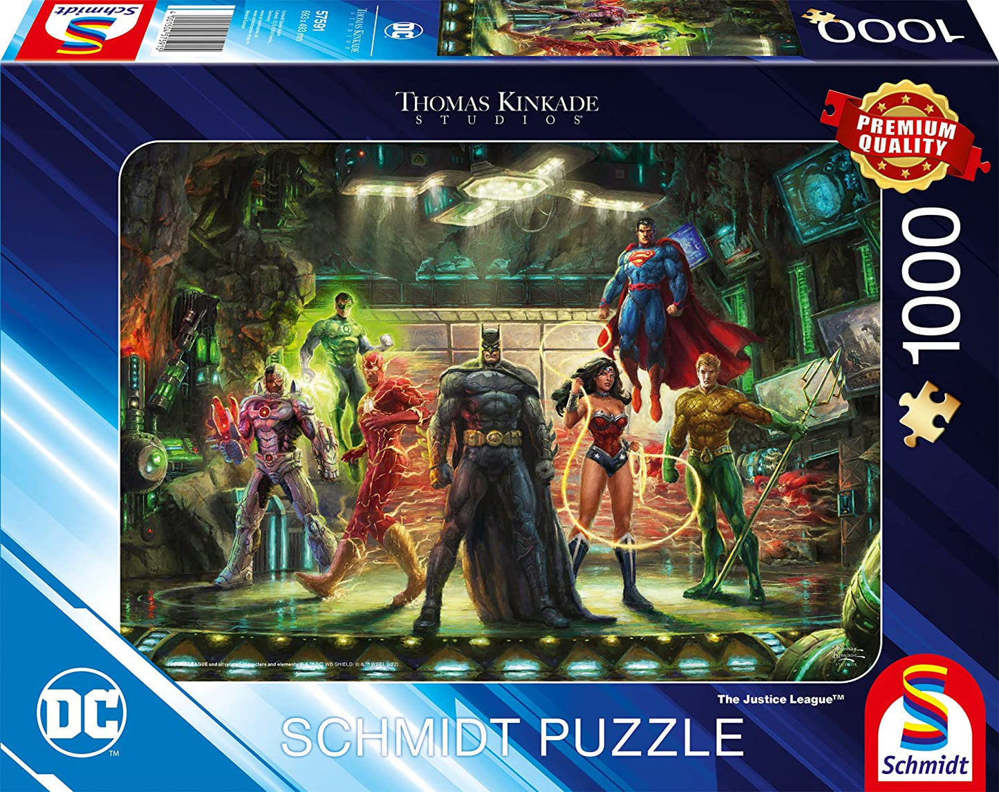 Az Igazság Ligája Schmidt Spiele 1000 darabos kirakó puzzle (SCH - 57591) - puzzlegarden
