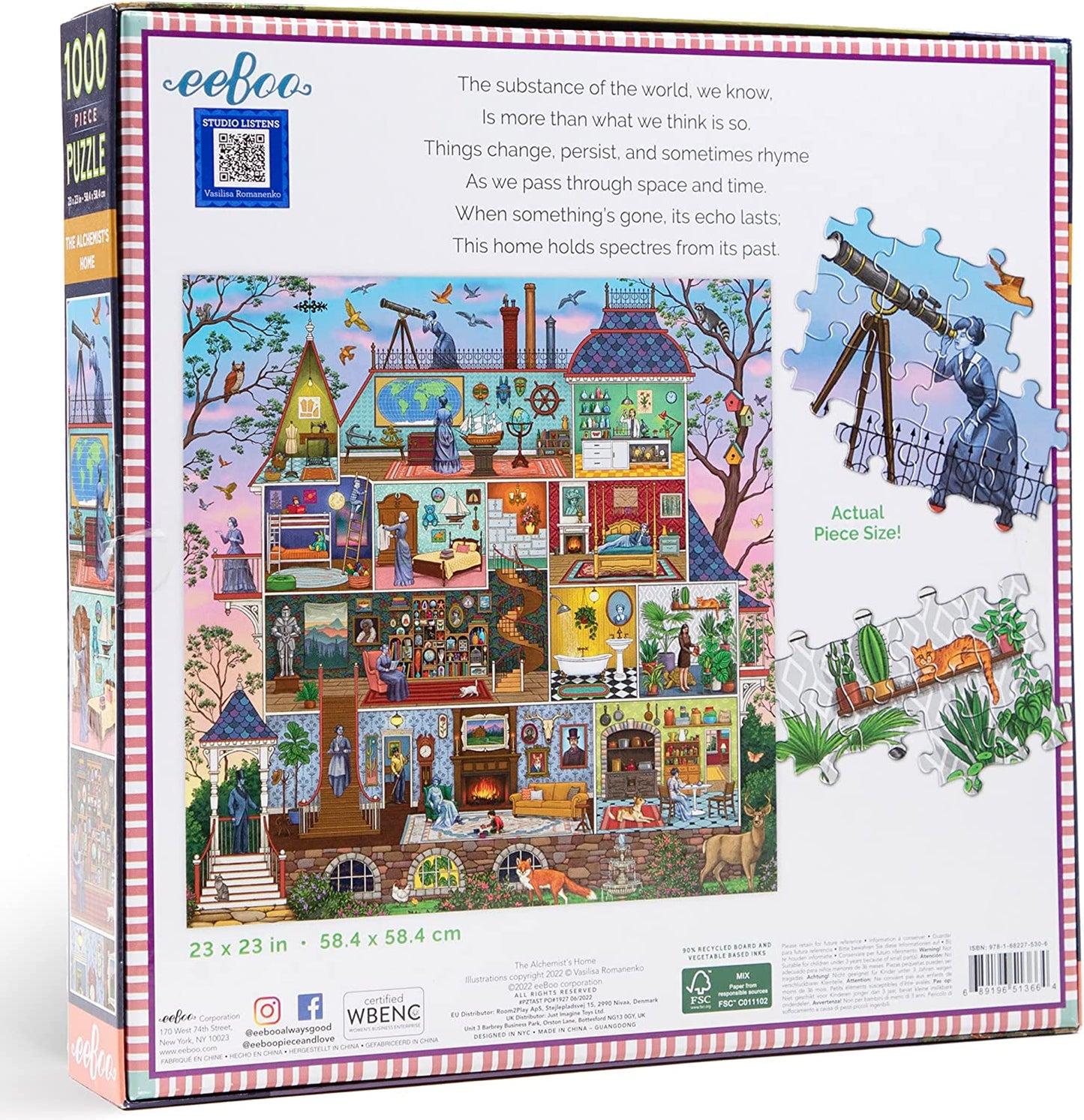 Az Alkimista Otthona Eeboo 1000 darabos kirakó puzzle (EB - PZTAST) - puzzlegarden