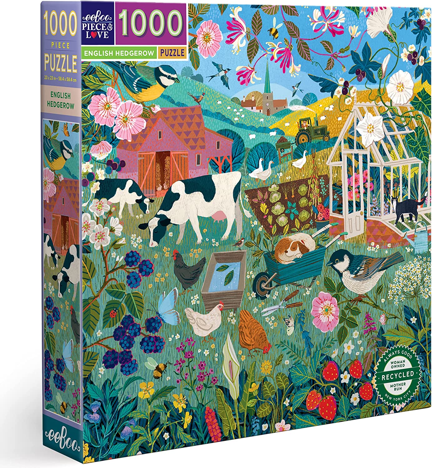 Az Angol Sövény Eeboo 1000 darabos kirakó puzzle (EB - PZTEHG) - puzzlegarden