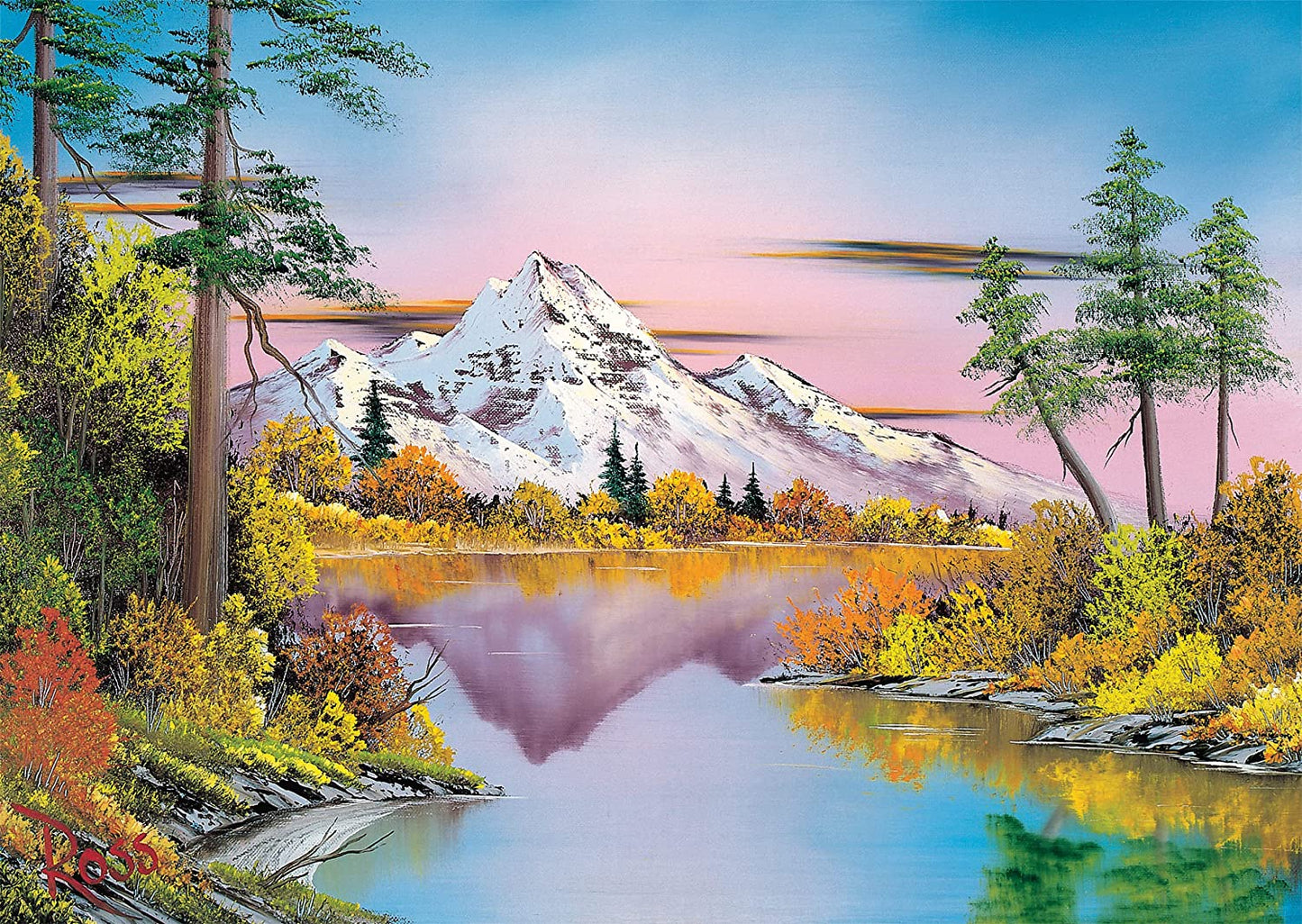 Bob Ross - Tükröződések Schmidt Spiele 1000 darabos kirakó puzzle (SCH - 57535) - puzzlegarden