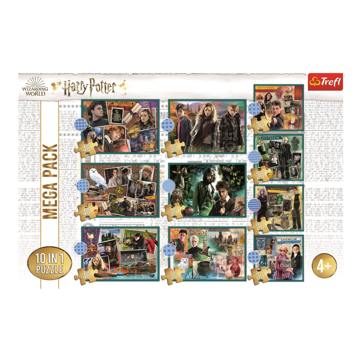 10 in 1 - Harry Potter Trefl 48 darabos kirakó puzzle (TR-90392) - puzzlegarden